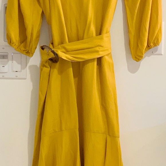 Anthropologie Gold Artemis Midi Dress - Picture 5 of 6